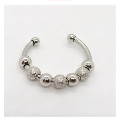 Fashion The Same Sweet Butterfly Revolving Ring Silver True White Gold - Shop at LoveMi