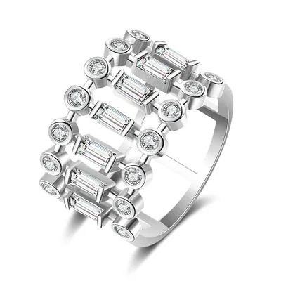 Emerald Gold plated Hollow Ring Setting White - Shop at LoveMi