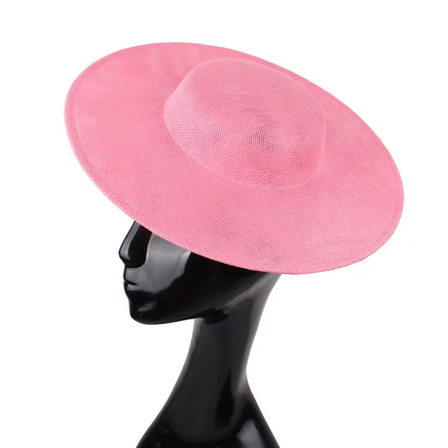 Faux Hemp Hat Dinner Party Bridal Headgear Pink - Shop at LoveMi