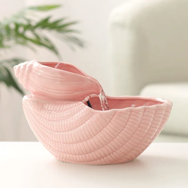 Cat Water Dispenser Ceramic Automatic Circulating Feeding Without Current Movement Pink - Shop at LoveMi