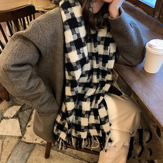 Core spun Yarn Autumn And Winter Warm Scarf - Shop at LoveMi