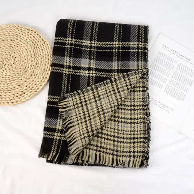 Core spun Yarn Autumn And Winter Warm Scarf N - Shop at LoveMi