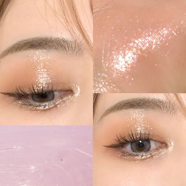 Brightening Matte Silky Natural High Gloss Eyeshadow Stick Eye Makeup Champagne Purple Sparkle - Shop at LoveMi