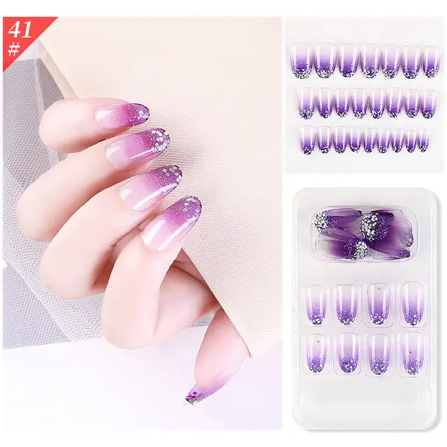 New Fake Nails Wearable Nail Patch F74141 - Shop at LoveMi