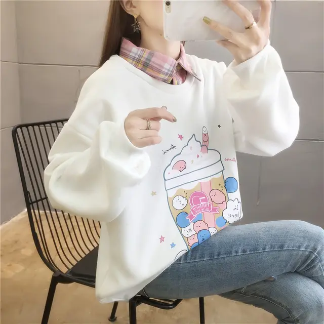 Fashion Women's Loose Plus Velvet Thick Sweater 16 Style - Shop at LoveMi