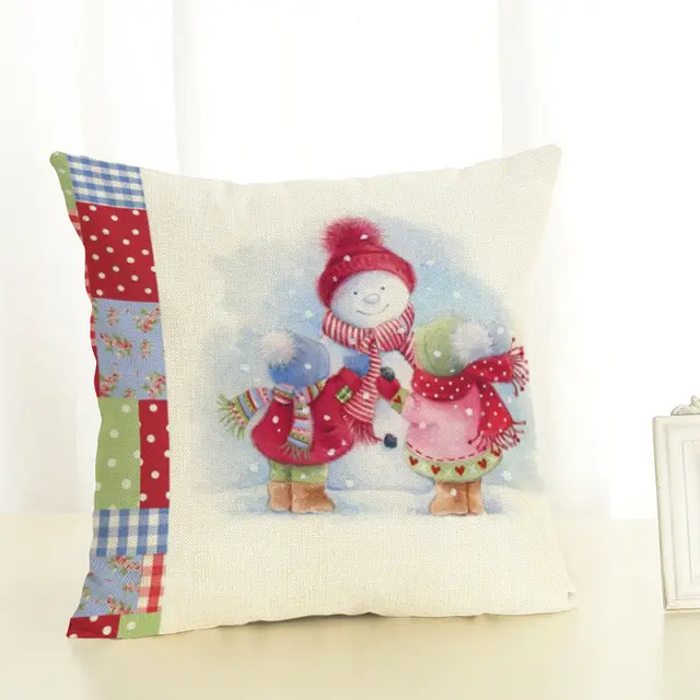 Christmas Print Home Sofa Without Core Cushion Cover - Shop at LoveMi