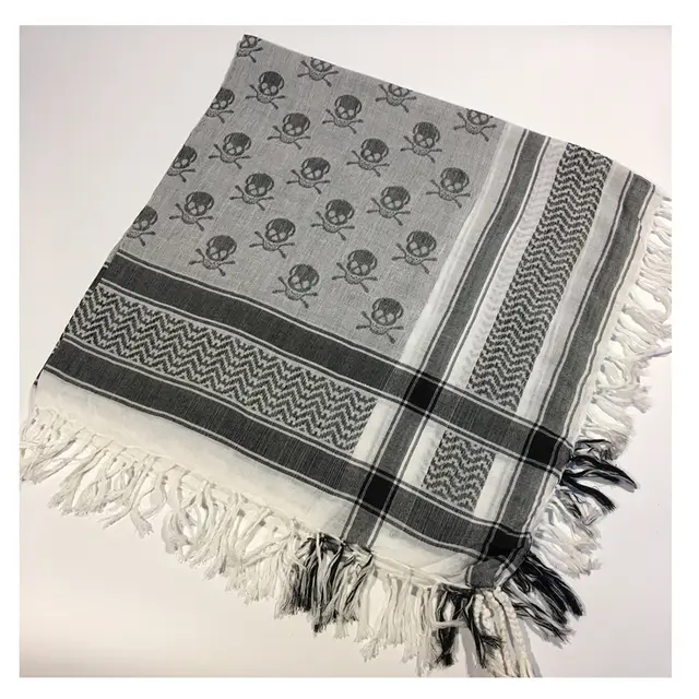 Square Tactical Ghost Head Scarf Outdoor Houndstooth Blackwhite - Shop at LoveMi