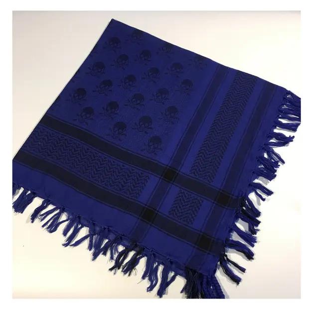 Square Tactical Ghost Head Scarf Outdoor Houndstooth Navy Blue - Shop at LoveMi