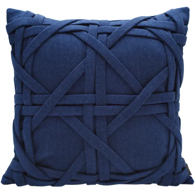 Pillowcase Light Luxury Modern Minimalist Sofa Lumbar Pillow Cushion Blue Weave - Shop at LoveMi