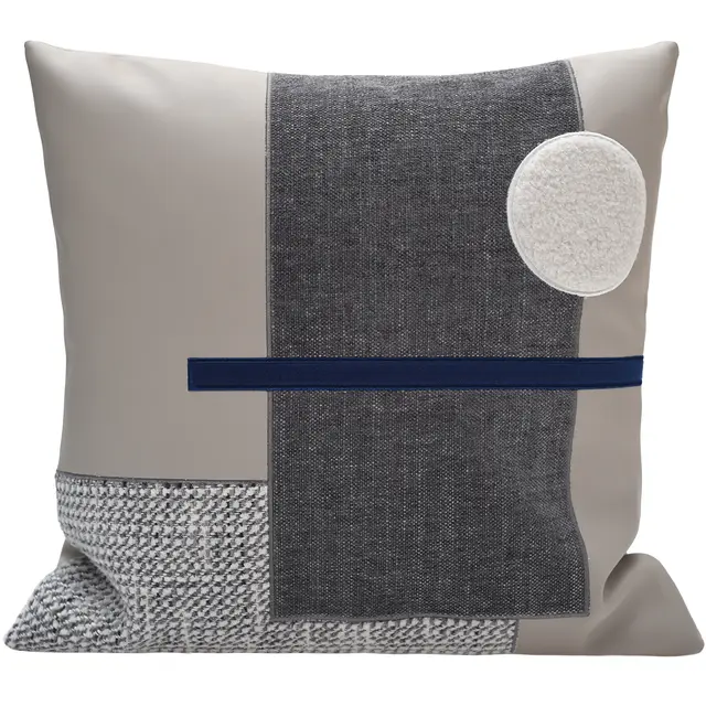 Pillowcase Light Luxury Modern Minimalist Sofa Lumbar Pillow Cushion Bright Full Moon - Shop at LoveMi
