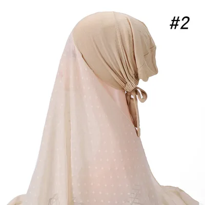 New Adjustable Hat Malaysia Scarf Set Headscarf Beige - Shop at LoveMi