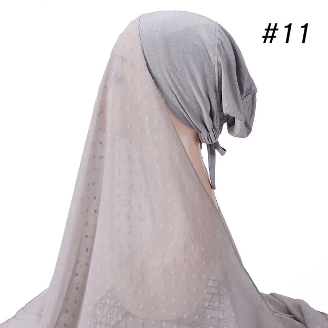 New Adjustable Hat Malaysia Scarf Set Headscarf Light Grey - Shop at LoveMi