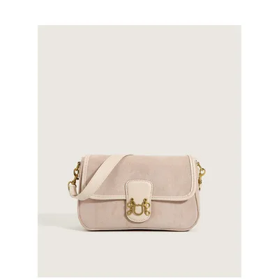 Women's New Retro Houndstooth Single shoulder All match Messenger Bag Apricot - Shop at LoveMi