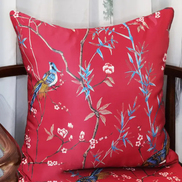 Living Room Pillow Table Runner Soft Bag Cushion Pillowcase Red - Shop at LoveMi