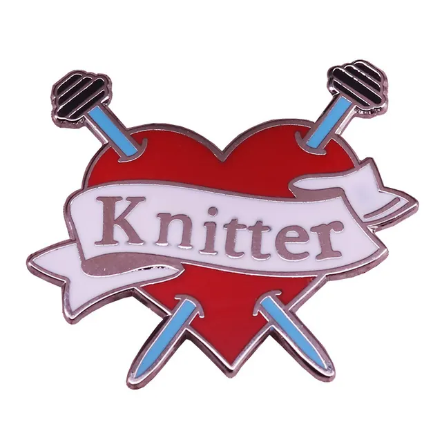 Brooch Yarn Crochet Badge Lovers Accessories 6 Style - Shop at LoveMi