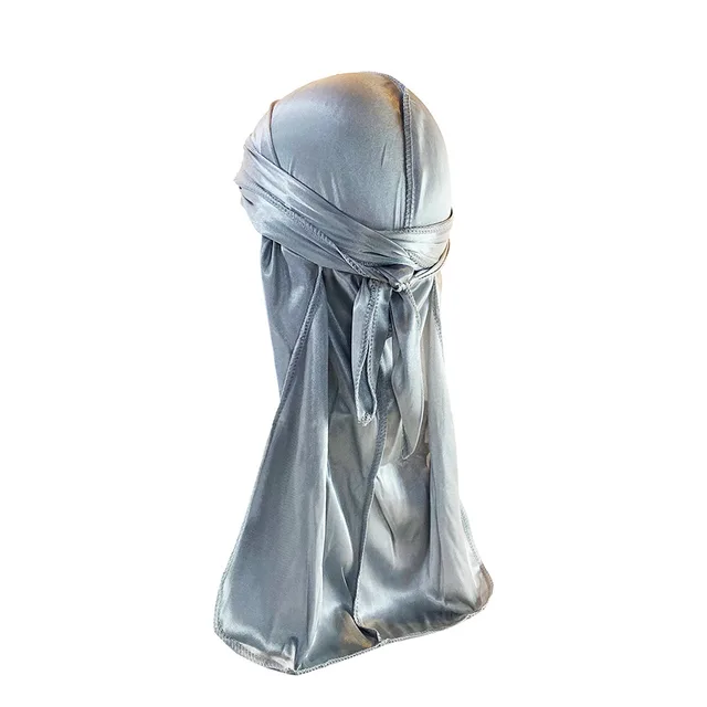 Hip hop Riding Outdoor Headscarf With Elastic Thickening Encryption Bright Cloth Long Tail Grey - Shop at LoveMi