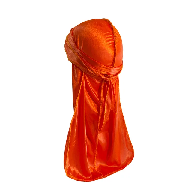 Hip hop Riding Outdoor Headscarf With Elastic Thickening Encryption Bright Cloth Long Tail Orange - Shop at LoveMi