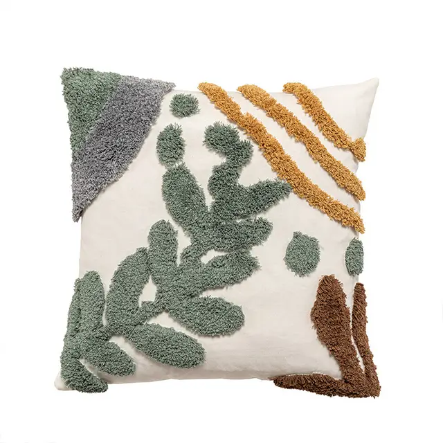 Sofa Living Room Bedside Backrest Bohemian Style Tufted Pillowcase 1109Style - Shop at LoveMi