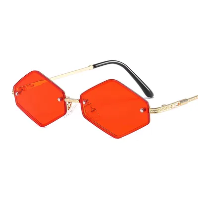 Diamond shaped Decorative UV Protection Sunglasses Without Rim C4 - Shop at LoveMi