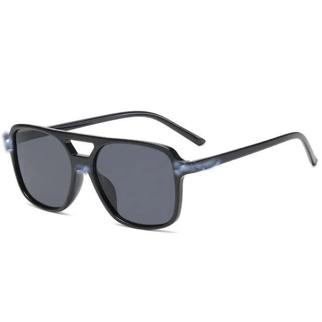 Double Beam Fashion Sunglasses Trend Grey - Shop at LoveMi
