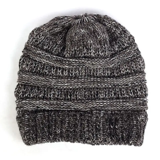 Autumn And Winter Multicolor Pullover Empty Top Hat Grey - Shop at LoveMi