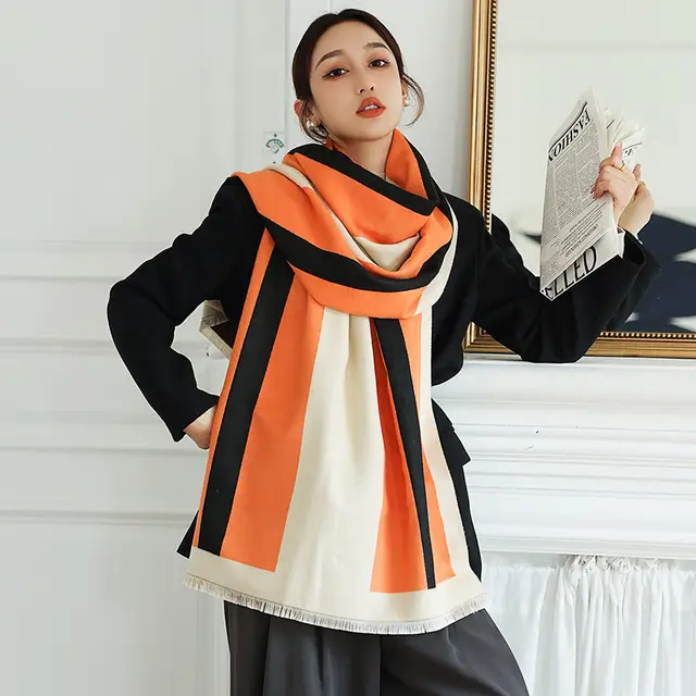 Star Thick Warmth Cashmere Korean Spring And Autumn Ladies Scarf 1 Style - Shop at LoveMi