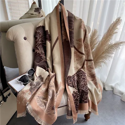 Star Thick Warmth Cashmere Korean Spring And Autumn Ladies Scarf 7 Style - Shop at LoveMi