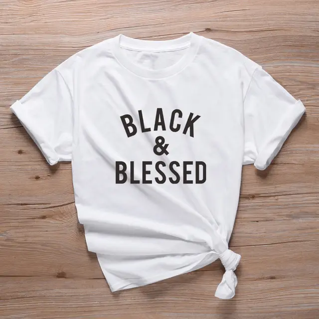 New Black Blessing Short sleeved Top T shirt White - Shop at LoveMi