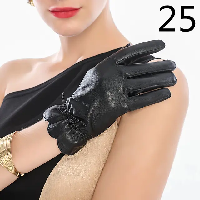 Men's Winter Riding Plus Velvet Thick Windproof Leather Gloves 25Style - Shop at LoveMi