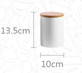 Pure White Creative Kitchen Ceramic Airtight Jar With Lid Medium 650Ml - Shop at LoveMi
