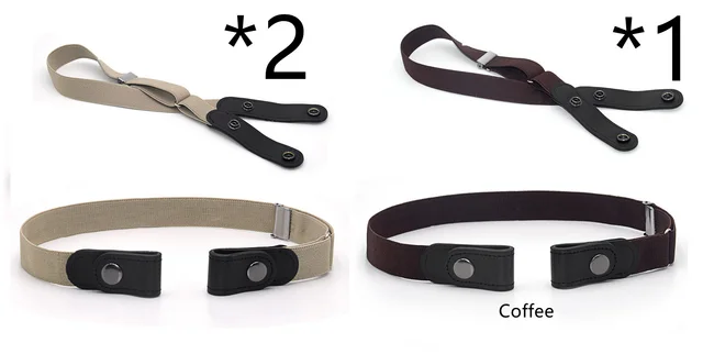 Jeans Belt Seamless Elastic Without Buckle All match Lazy Belt 13Set - Shop at LoveMi