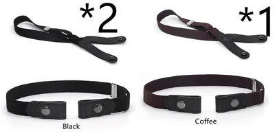 Jeans Belt Seamless Elastic Without Buckle All match Lazy Belt 17Set - Shop at LoveMi