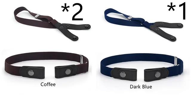Jeans Belt Seamless Elastic Without Buckle All match Lazy Belt 22Set - Shop at LoveMi