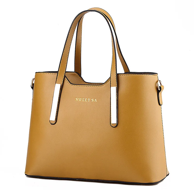 Fashion Leather Women's Messenger Shoulder Handbag Khaki - Shop at LoveMi