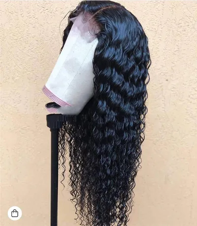 Hot Ladies Front Lace Chemical Fiber Long Curly Wig 28Inch - Shop at LoveMi