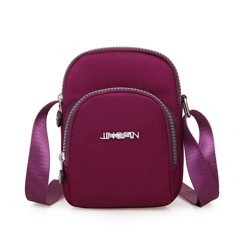 Vertical Mini Cell Phone Messenger Bag Purple - Shop at LoveMi