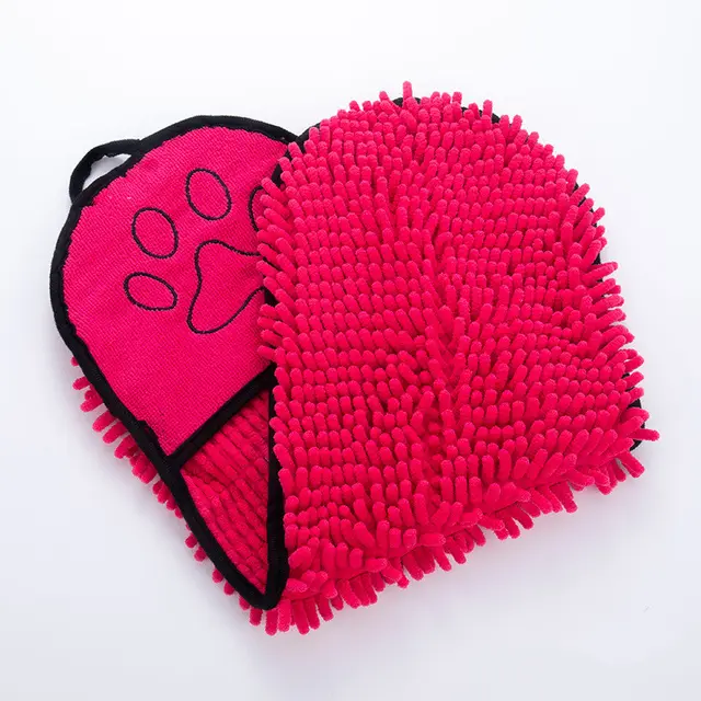 Dogs Cats Towels Super Absorbent Dog Bathrobe Microfiber Bath Towels Quick Drying Cat Bath Towel For Pets Towel Dog Towels Pet Products Rose Red - Shop at LoveMi