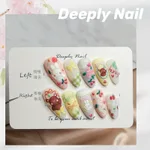 Manicure Wear Nail Custom Fake Nail Phototherapy Handmade Finished Product - Photo Color - View 1