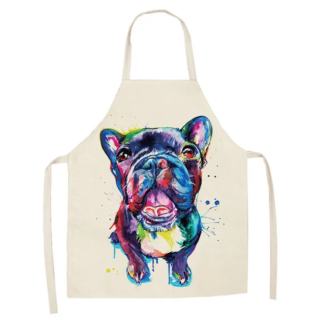 Personalized Cartoon Printed Cotton And Linen Apron 3Style - Shop at LoveMi