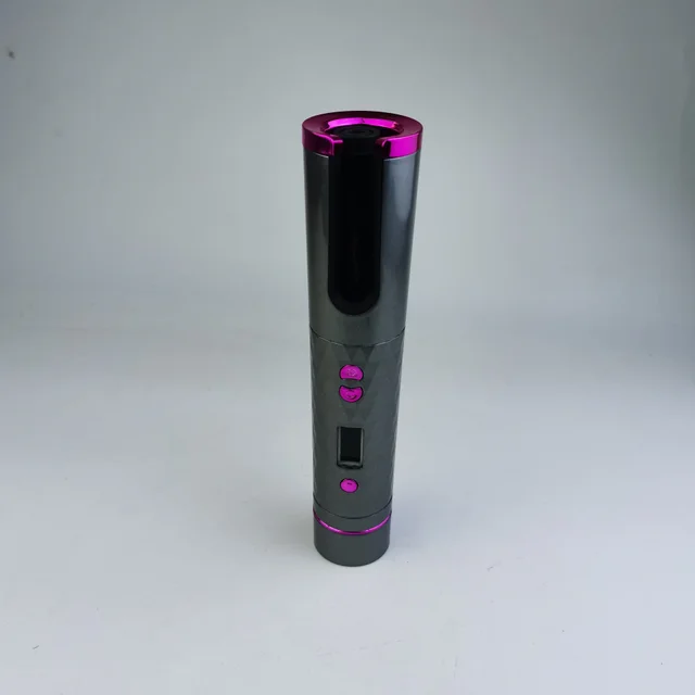 Portable Automatic Curler With Multi function Charging Rose Red - Shop at LoveMi