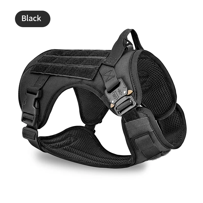 Large Pet Supplies Tactical Camouflage Close Traction Harness - Black