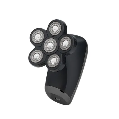 Six in one LCD Digital Display Washing Razor Black Bare Metal - Shop at LoveMi