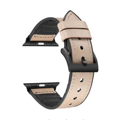Light Luxury Smart Watch Leather Strap Grey - Shop at LoveMi
