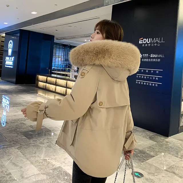 Windbreaker Women's New Winter Coat Khaki - Shop at LoveMi