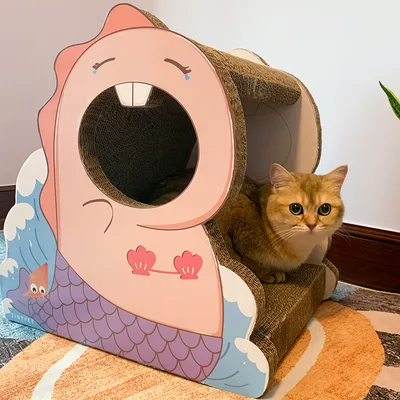 Cat Scratching Board Grinding Claw Corrugated Paper Vertical Scratching Post O - Shop at LoveMi