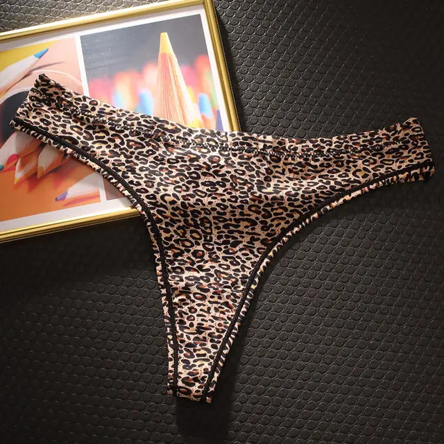Leopard Print European And American Style Thong Sexy Seamless Flower Leopard - Shop at LoveMi