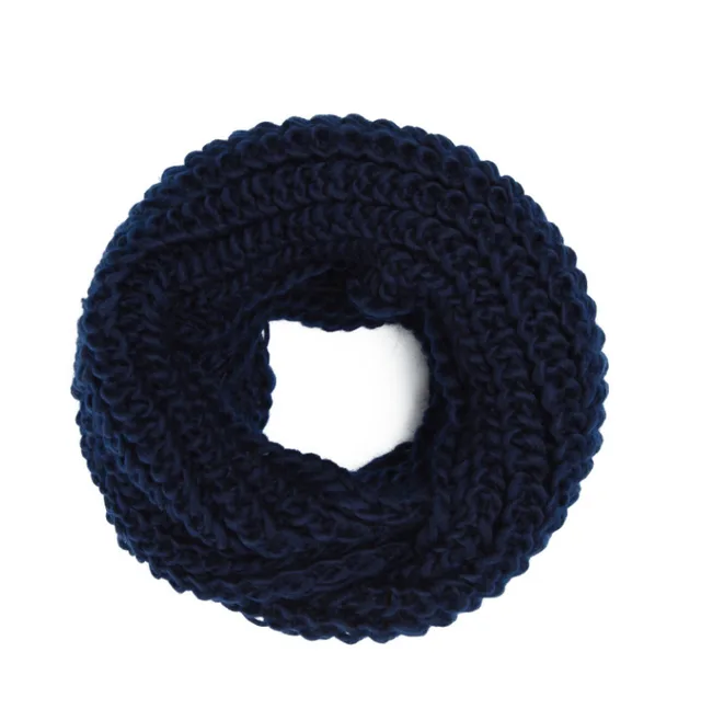 Women's Padded Warm And Cold proof Hooded Scarf Denim Blue - Shop at LoveMi