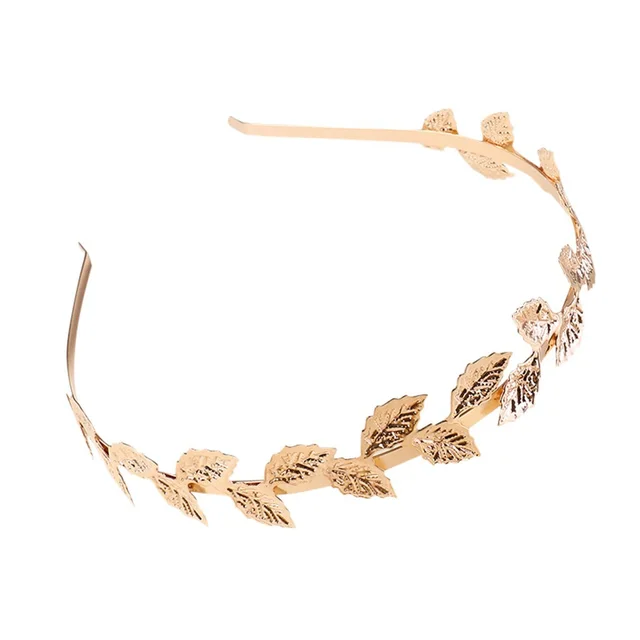 Retro Style Golden Leaf Headband Simple - Shop at LoveMi