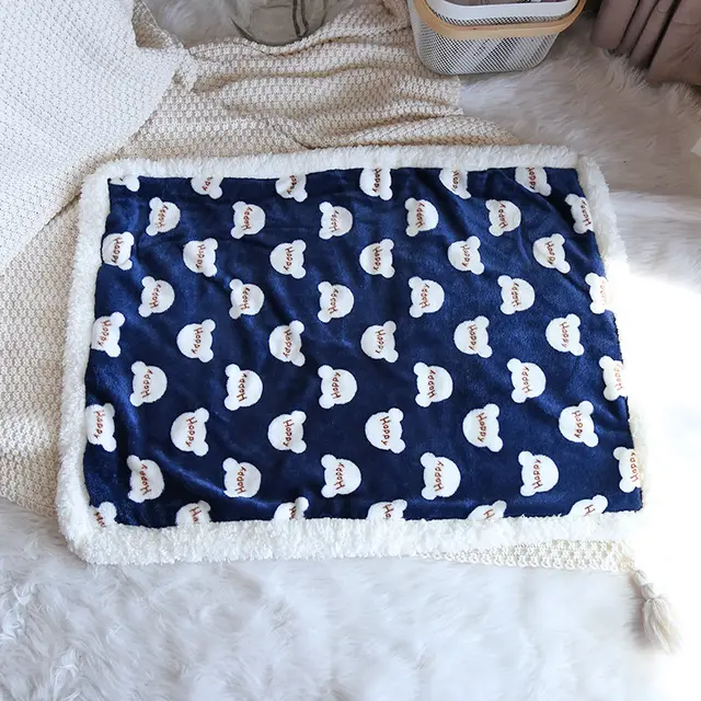 Winter Warm And Thick Flannel Pet Blue - Shop at LoveMi