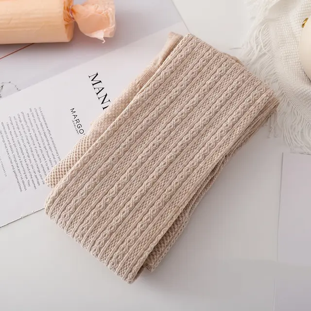 Japanese JK White Tights Autumn And Winter Thickened Oat Color Apricot - Shop at LoveMi